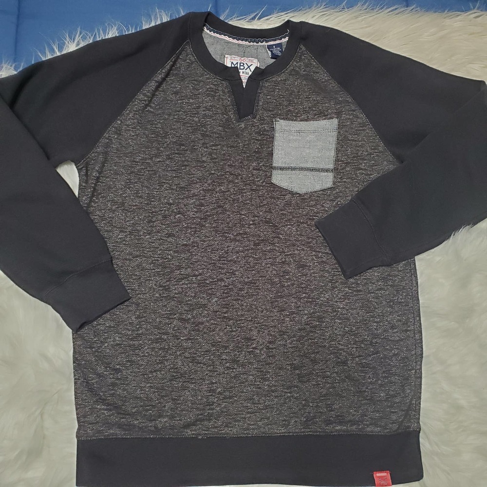 MBX Denim Wear Mens Pullover Sweatshirt